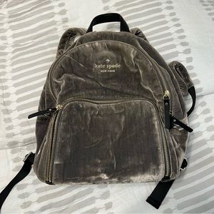 Kate Spade Velvet Backpack